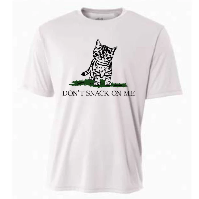 DonT Snack On Me Yellow Cat TheyRe Eating Pets Funny Trump Cooling Performance Crew T-Shirt