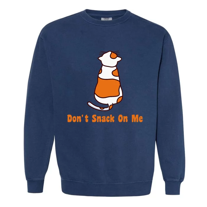 DonT Snack On Me Immigrants Not Eating Pets Cats Kamala 24 Garment-Dyed Sweatshirt