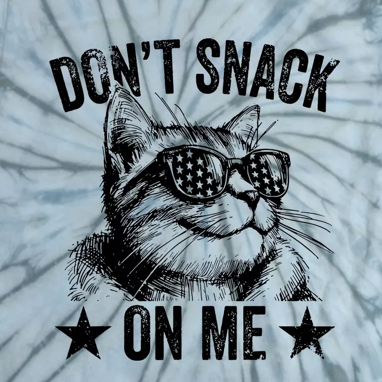 DonT Snack On Me Funny Cat Tie-Dye T-Shirt