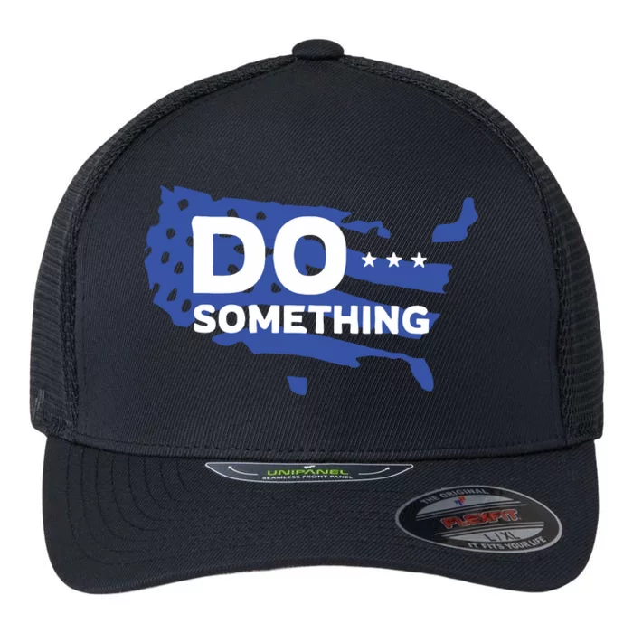 Do Something Obama Michelle Flag Flexfit Unipanel Trucker Cap