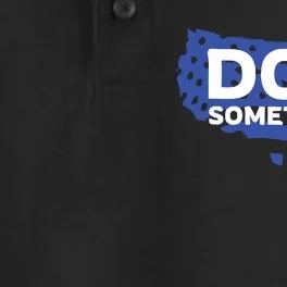 Do Something Obama Michelle Flag Dry Zone Grid Performance Polo