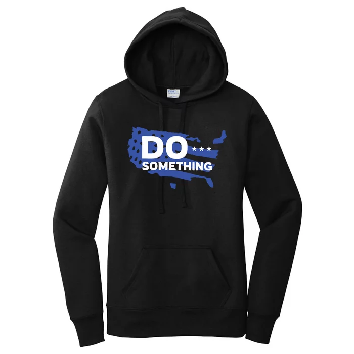 Do Something Obama Michelle Flag Women's Pullover Hoodie