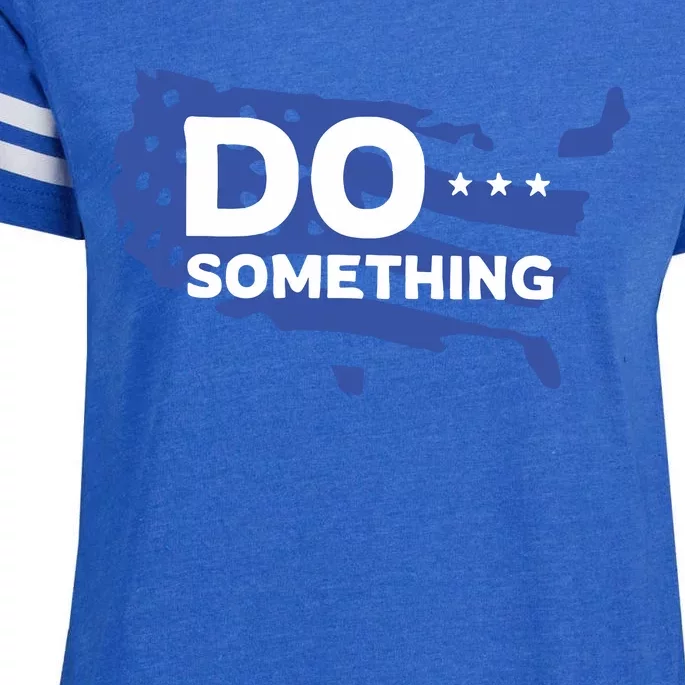 Do Something Obama Michelle Flag Enza Ladies Jersey Football T-Shirt