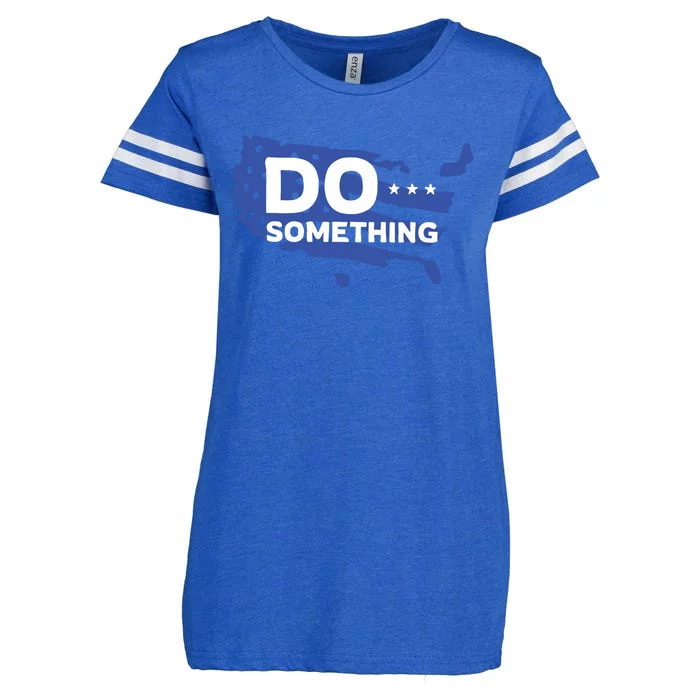 Do Something Obama Michelle Flag Enza Ladies Jersey Football T-Shirt