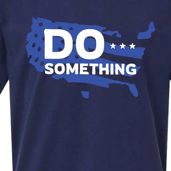 Do Something Obama Michelle Flag Sueded Cloud Jersey T-Shirt