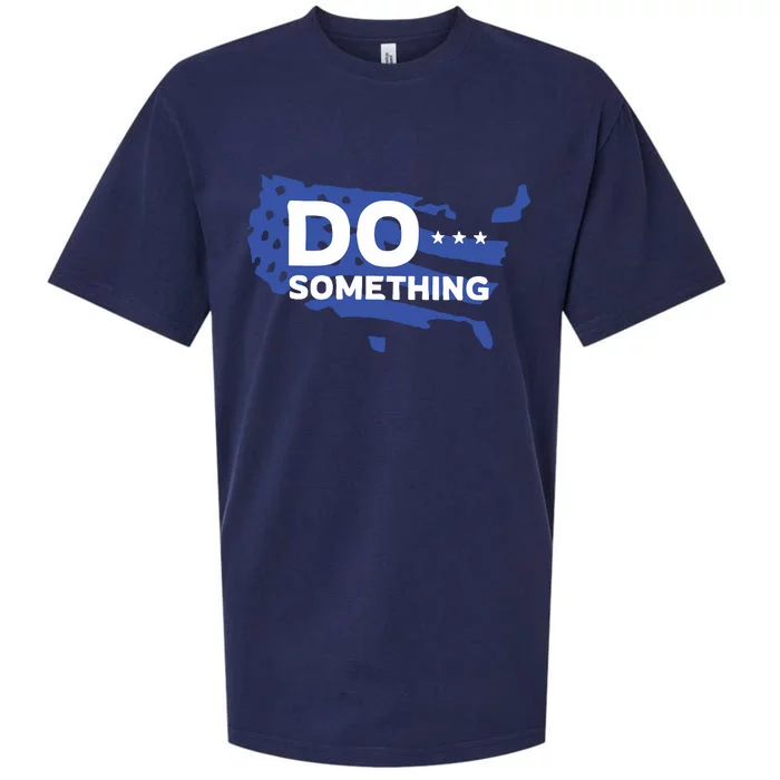 Do Something Obama Michelle Flag Sueded Cloud Jersey T-Shirt