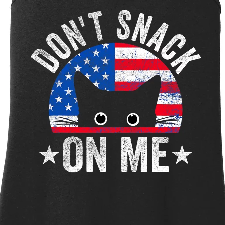 DonT Snack On Me Funny Cat Meme Ladies Essential Tank