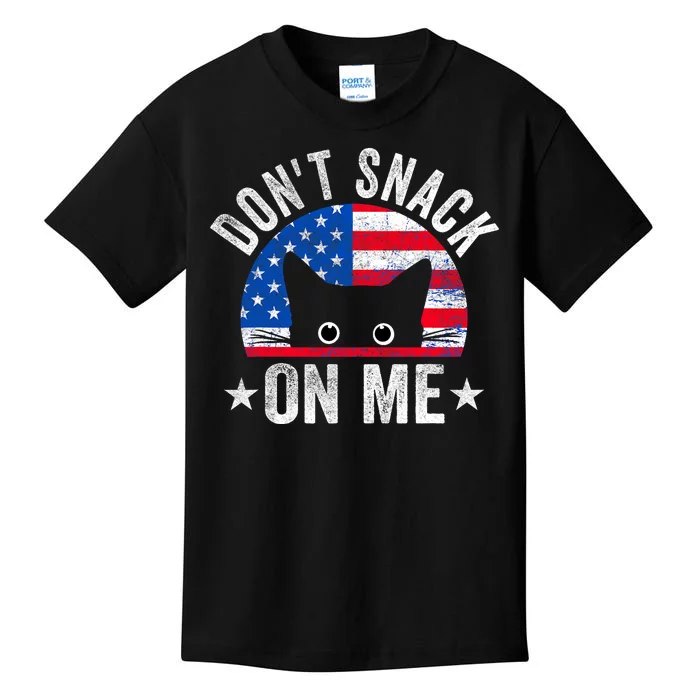 DonT Snack On Me Funny Cat Meme Kids T-Shirt