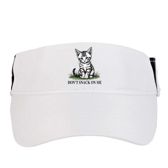 DonT Snack On Me Funny Cat Eating Dogs Cats Adult Drive Performance Visor