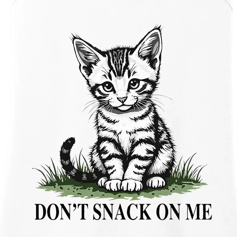 DonT Snack On Me Funny Cat Eating Dogs Cats Ladies Essential Tank