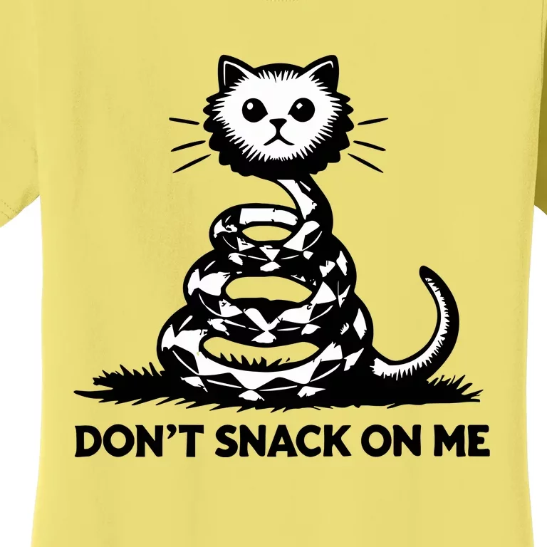 DonT Snack On Me Funny Cat Women's T-Shirt