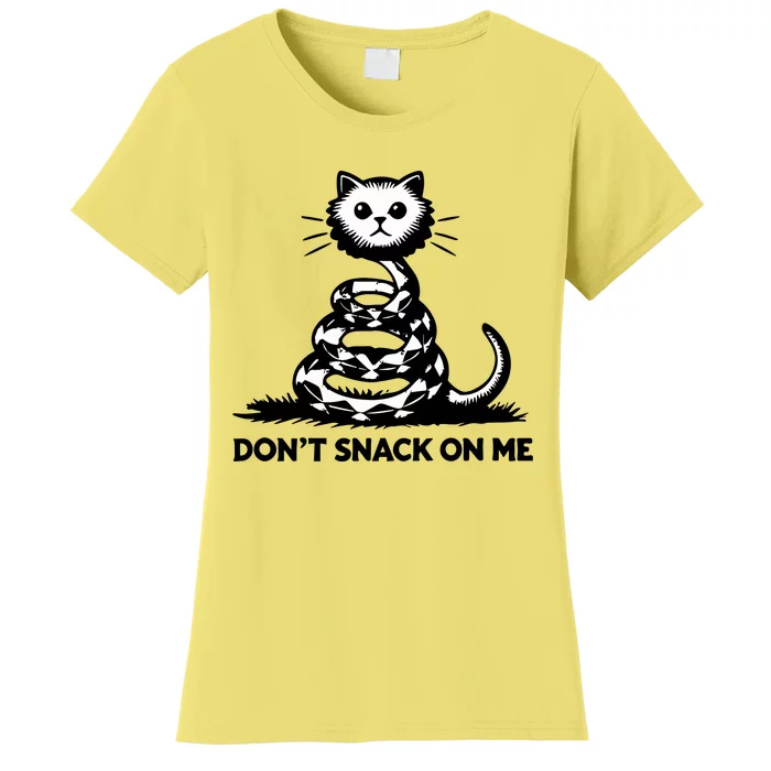 DonT Snack On Me Funny Cat Women's T-Shirt