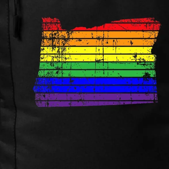 Distressed State Of Oregon Lgbt Rainbow Daily Commute Backpack