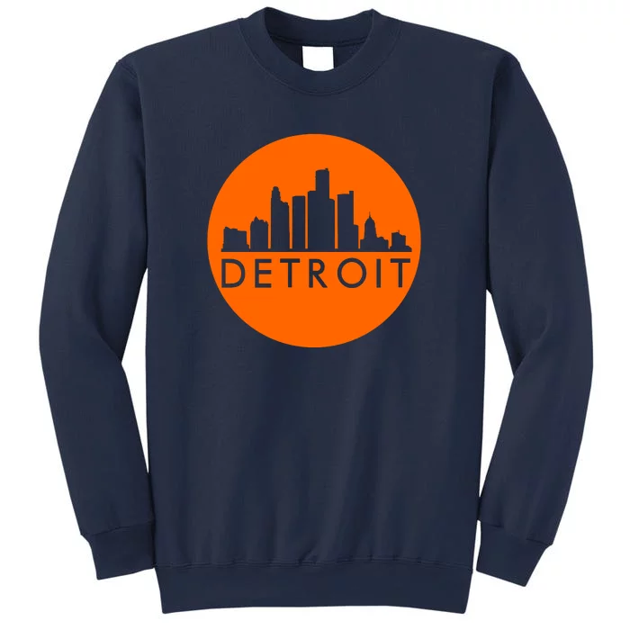 Detroit Simple Orange Logo Sweatshirt