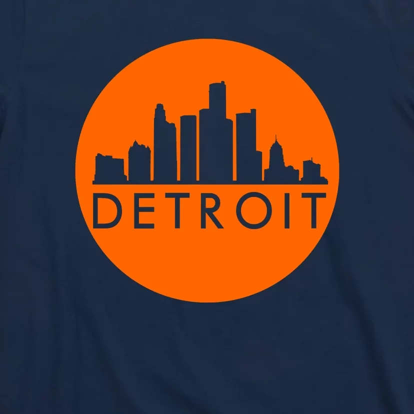 Detroit Simple Orange Logo T-Shirt