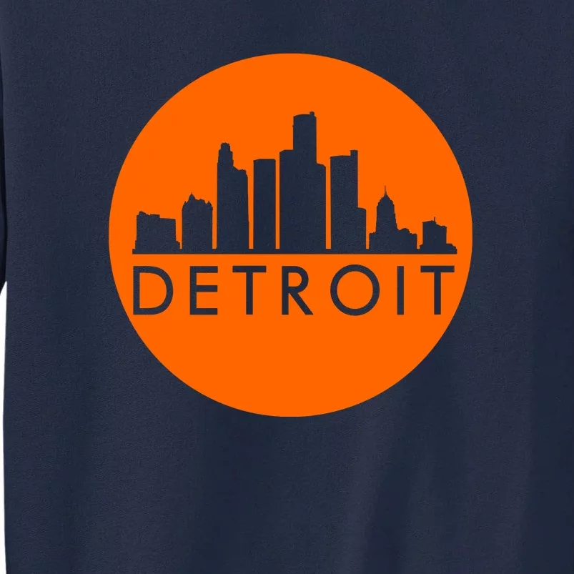 Detroit Simple Orange Logo Tall Sweatshirt