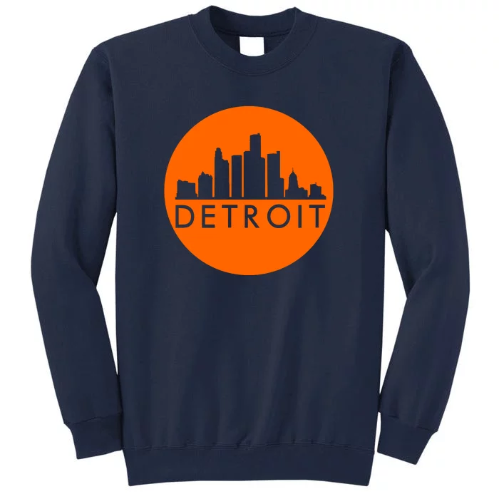 Detroit Simple Orange Logo Tall Sweatshirt