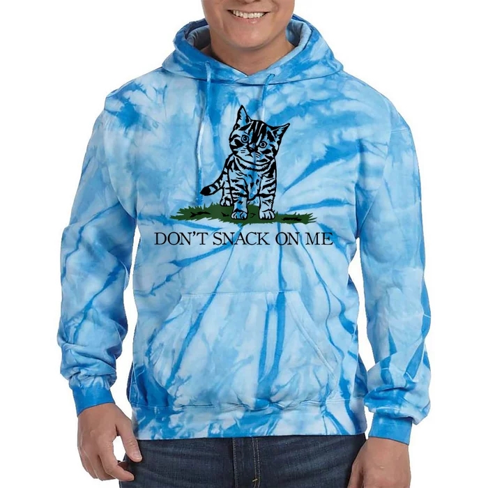 DonT Snack On Me Yellow Cat TheyRe Eating Pets Funny Trump Tie Dye Hoodie