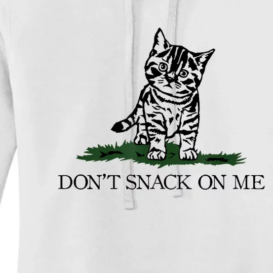 DonT Snack On Me Yellow Cat TheyRe Eating Pets Funny Trump Women's Pullover Hoodie