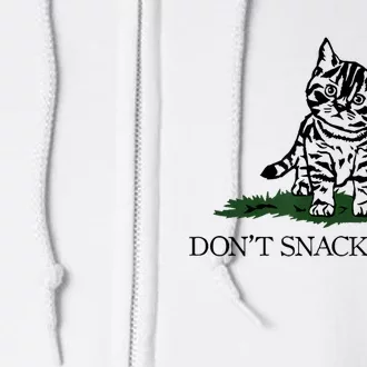 DonT Snack On Me Yellow Cat TheyRe Eating Pets Funny Trump Full Zip Hoodie