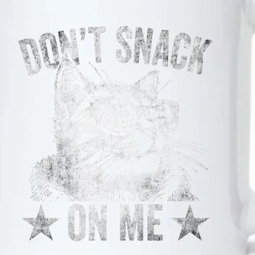 DonT Snack On Me Funny Cat Black Color Changing Mug