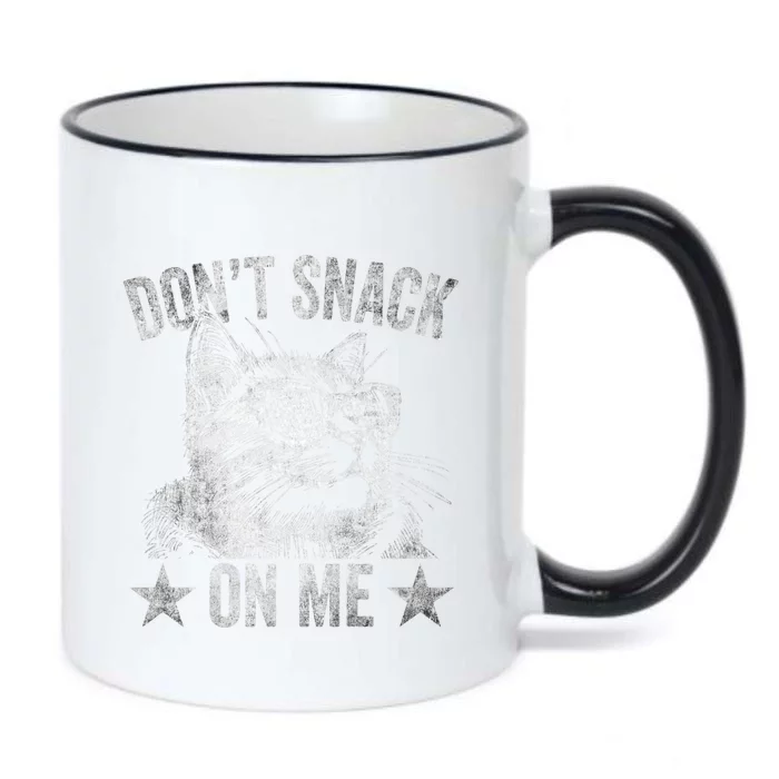 DonT Snack On Me Funny Cat Black Color Changing Mug