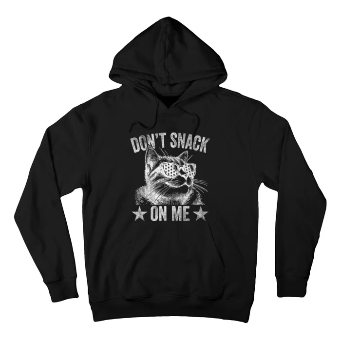 DonT Snack On Me Funny Cat Hoodie