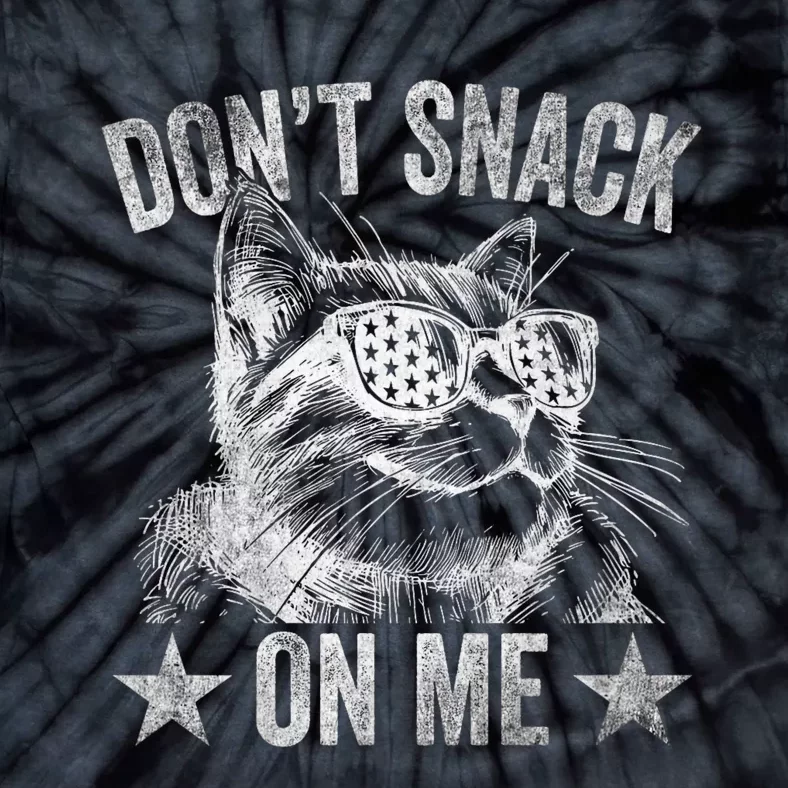 DonT Snack On Me Funny Cat Tie-Dye T-Shirt