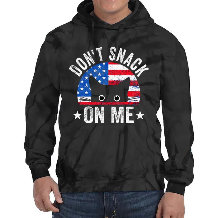 DonT Snack On Me Funny Cat Meme Tie Dye Hoodie