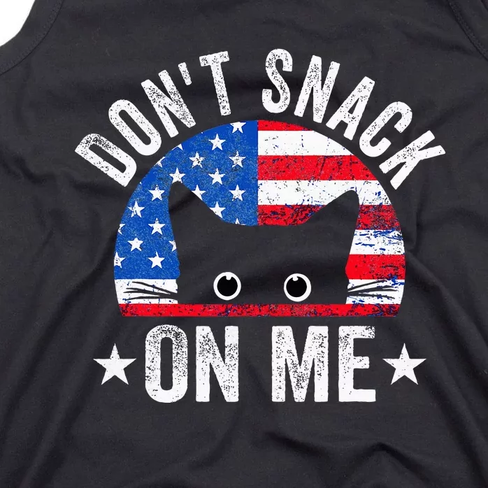 DonT Snack On Me Funny Cat Meme Tank Top