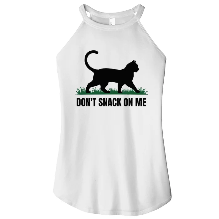 DonT Snack On Me Funny Cat Women’s Perfect Tri Rocker Tank