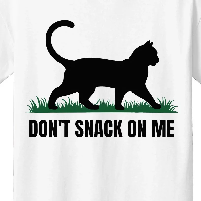 DonT Snack On Me Funny Cat Kids T-Shirt