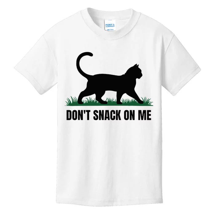 DonT Snack On Me Funny Cat Kids T-Shirt