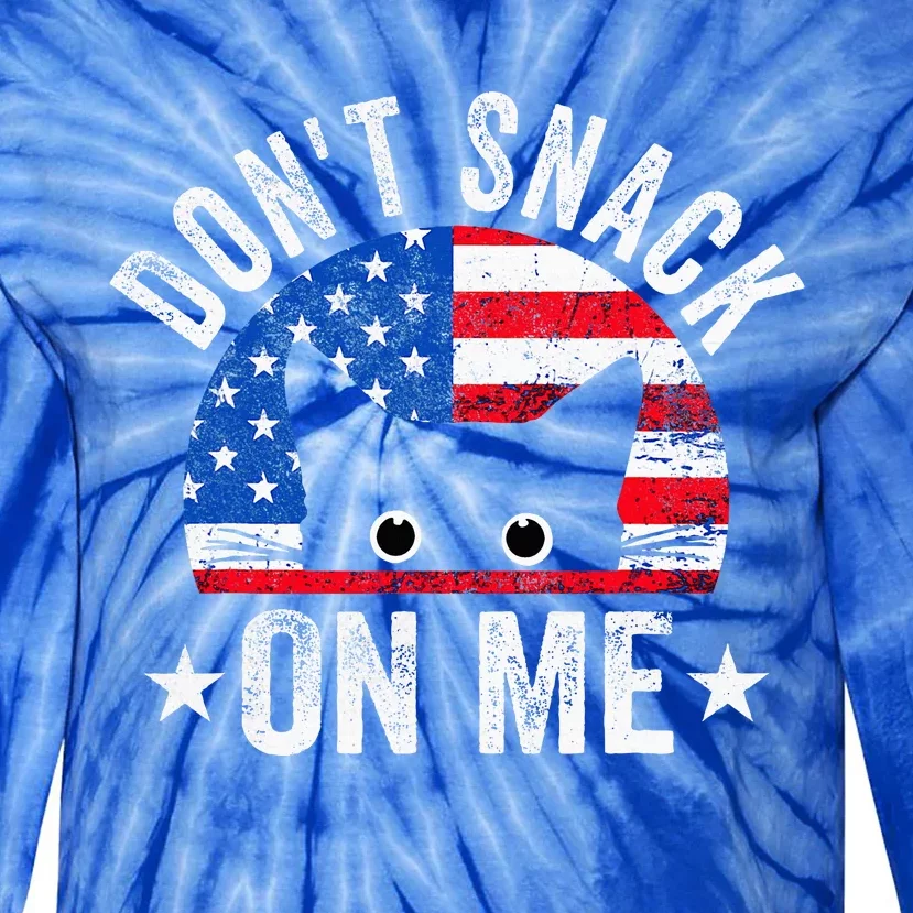 DonT Snack On Me Cat Meme Tie-Dye Long Sleeve Shirt