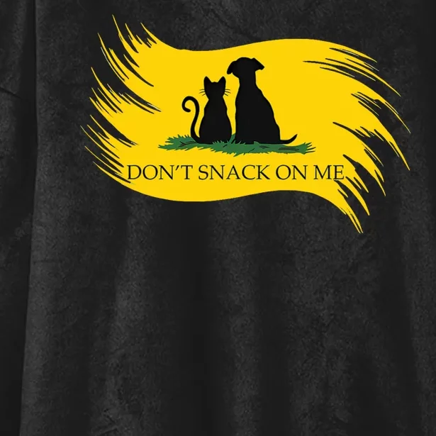 DonT Snack On Me Funny Cats Dogs Pet Hooded Wearable Blanket