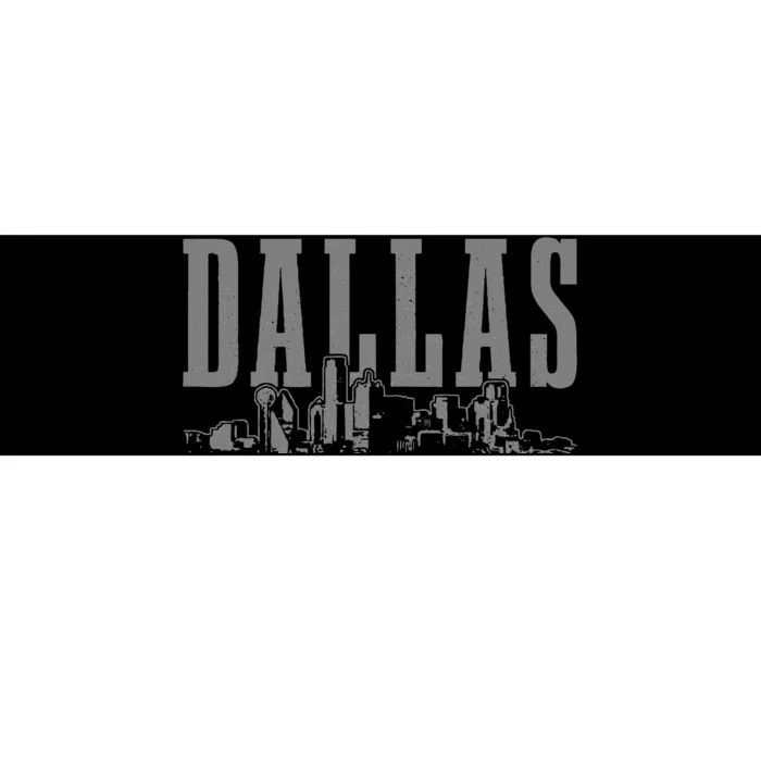 Dallas Skyline Pride Vintage Dallas Texas Bumper Sticker