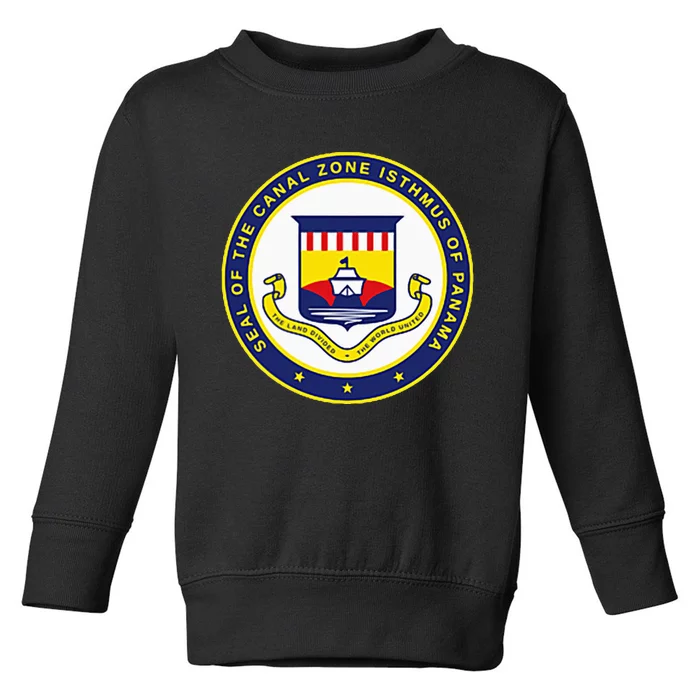 Double Sided Panama Canal Seal Panama Canal Toddler Sweatshirt