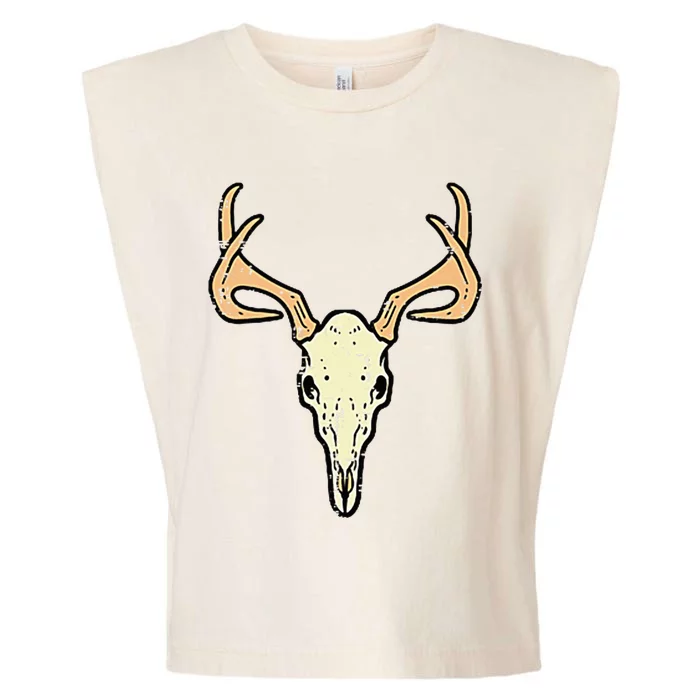 Deer Skull Pocket Buck Elk Hunting Hunter Garment-Dyed Women's Muscle Tee