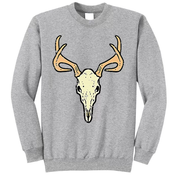 Deer Skull Pocket Buck Elk Hunting Hunter Tall Sweatshirt