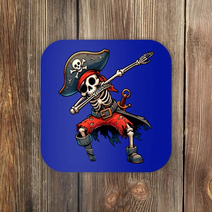 Dabbing Skeleton Pirate Coaster