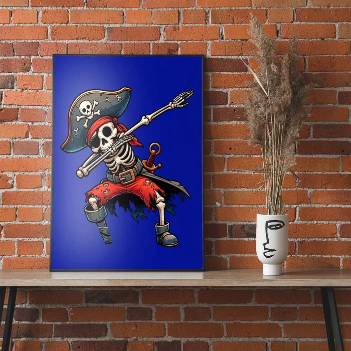 Dabbing Skeleton Pirate Poster