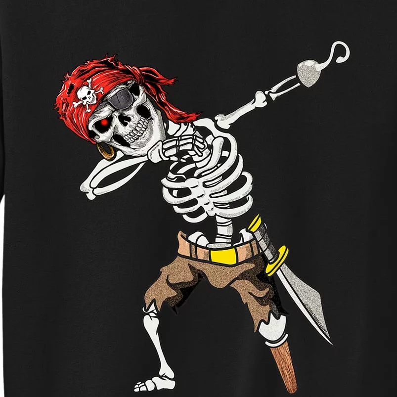 Dabbing Skeleton Pirate Halloween Kids Jolly Roger Pirate Sweatshirt