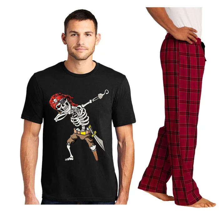 Dabbing Skeleton Pirate Halloween Kids Jolly Roger Pirate Pajama Set