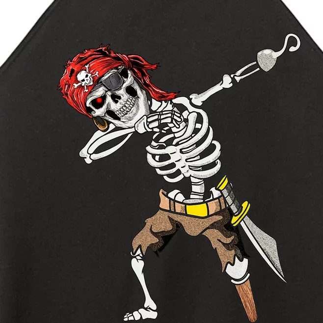 Dabbing Skeleton Pirate Halloween Kids Jolly Roger Pirate Women’s Perfect Tri Rocker Tank