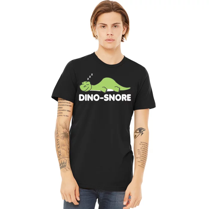 Dino Snore Pajamas Dinosaur Premium T-Shirt