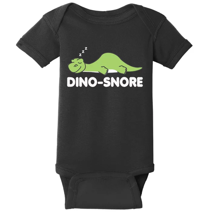 Dino Snore Pajamas Dinosaur Baby Bodysuit