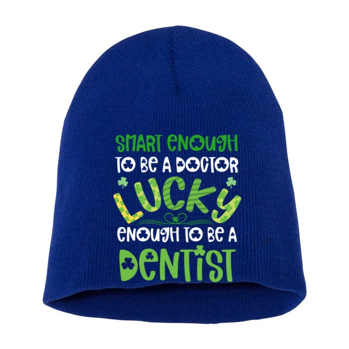 Dentist St Patricks Day Gift Lucky Dental School Student Gift Short Acrylic Beanie