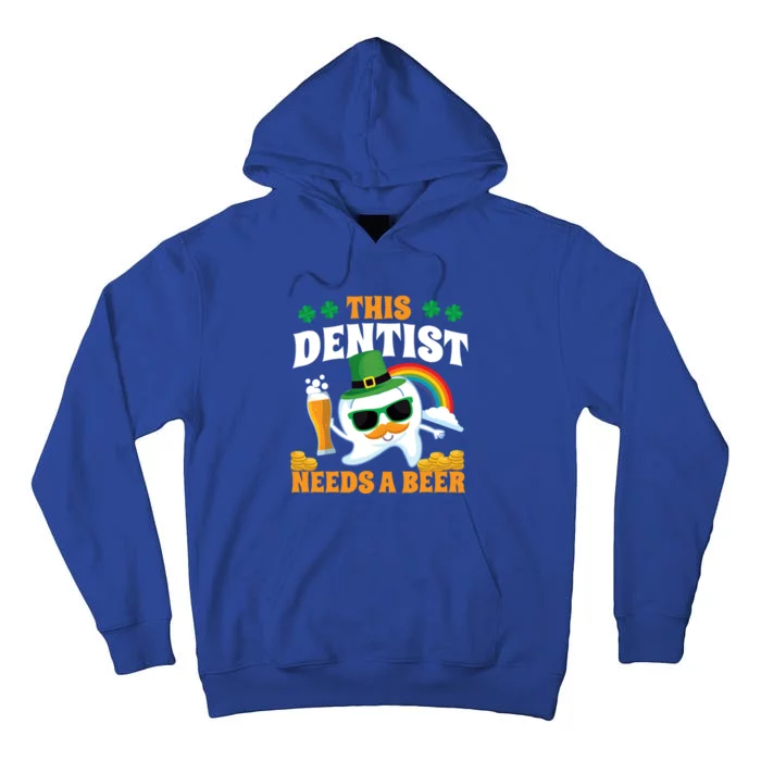 Dentist St Patricks Day Tooth Beer Funny Gift Tall Hoodie