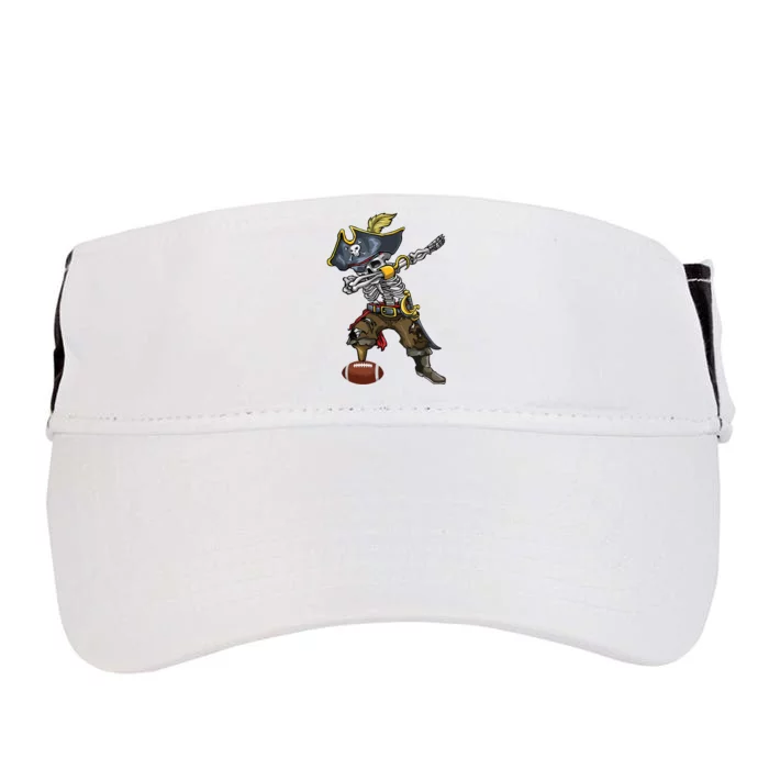 Dabbing Skeleton Pirate Football Lover Halloween Costume Adult Drive Performance Visor