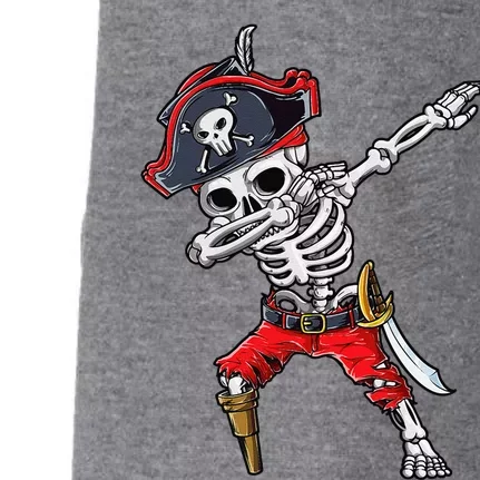 Dabbing Skeleton Pirate Halloween Jolly Roger Doggie 3-End Fleece Hoodie